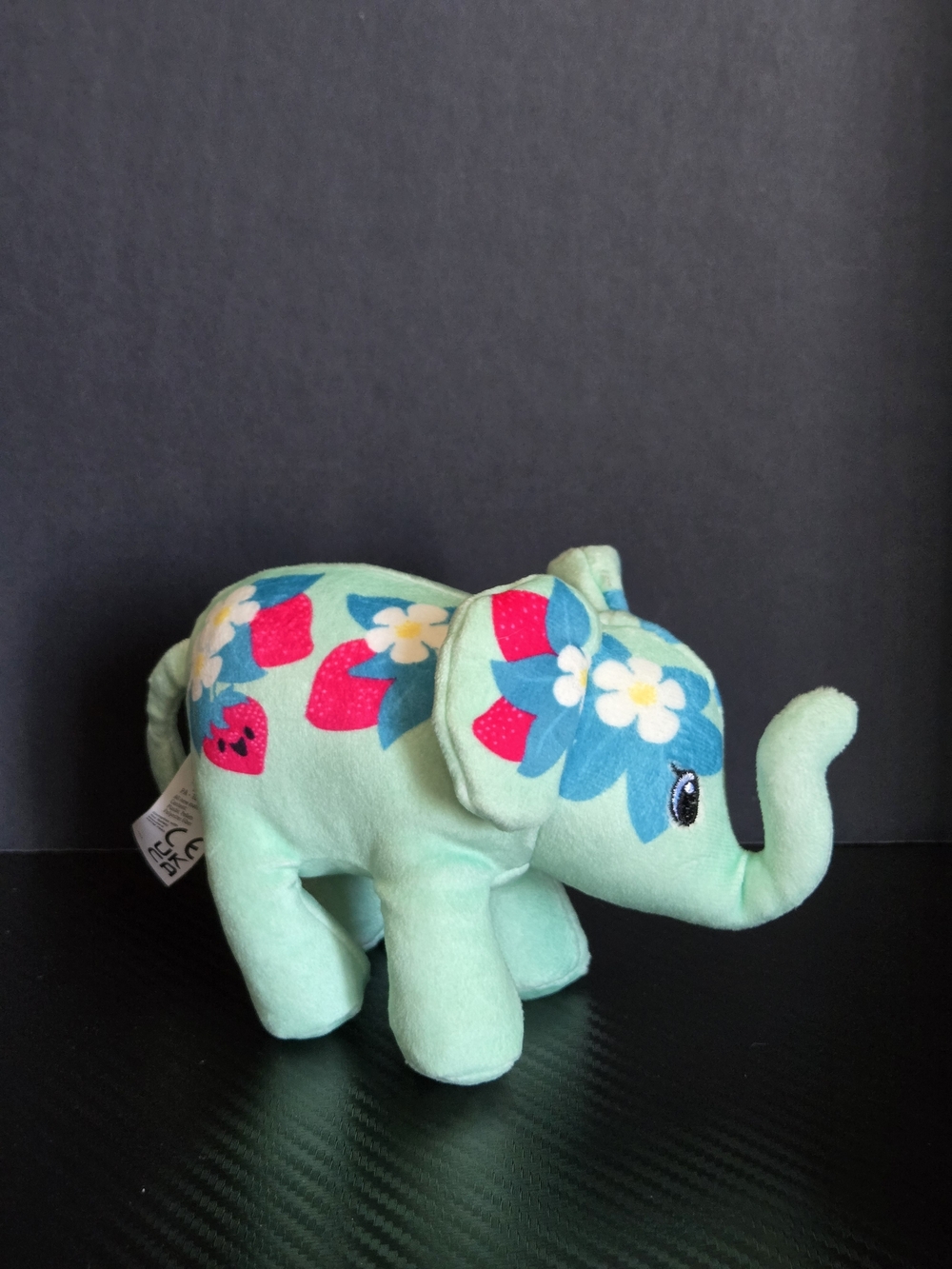 Pop Art Soft 6" Elephant BERRY Plush Stuffed Toy Animal
